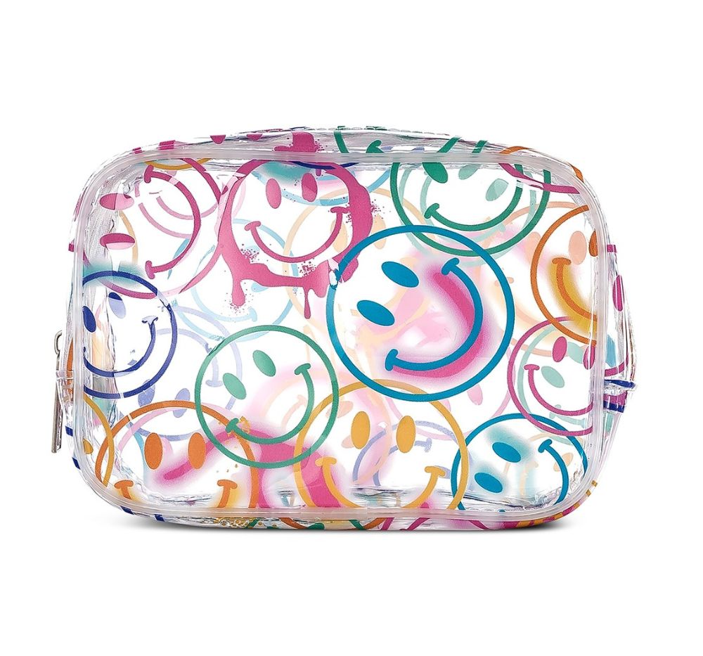 Smiles Everywhere Clear Cosmetic Bag