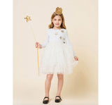 Glitter Three Star Tutu Dress Silver