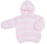 Chenille Hoodie Pink-Ivory