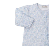 Country Gardens-Footie w/ Zip PRT Light Blue