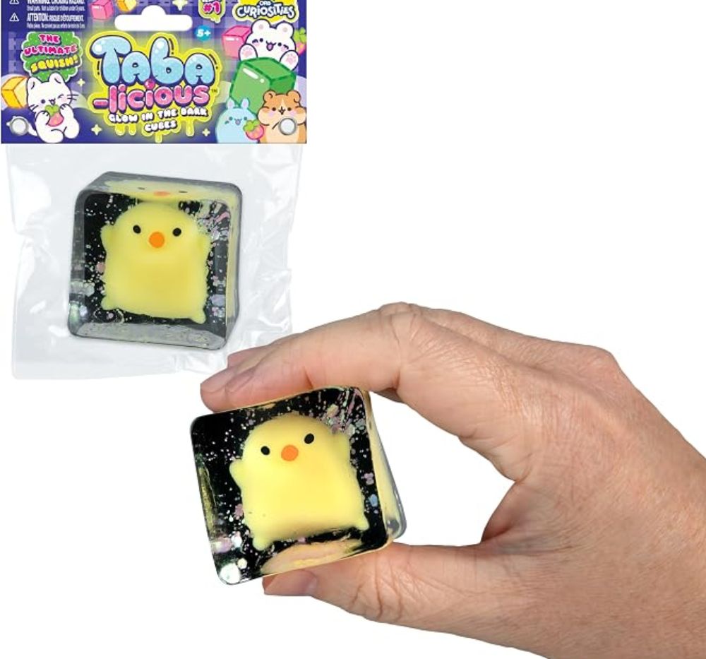 Taba-licious Glow in the Dark Cubes Chicken Yellow