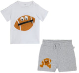 T-Shirt & Fleece Shorts Football Patch