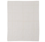 CC Cotton Tonal Plaid Throw Cream