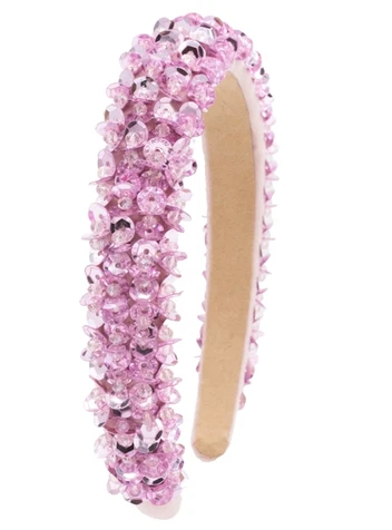 Full Sequin 3D Headband in Pink