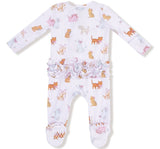 Fancy Pets 2 Way Zipper Ruffle Back Footie