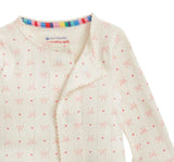 Heart & Bow Pointelle Magnetic Footie
