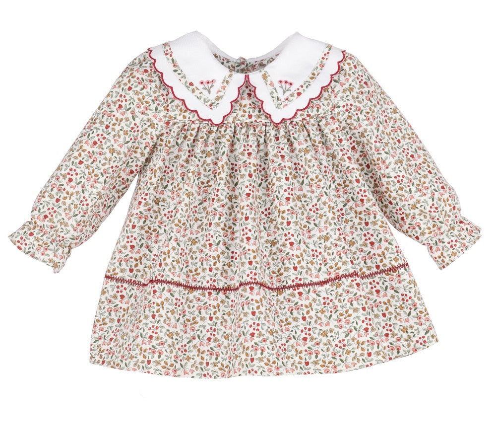 Claret Berries Dress Red