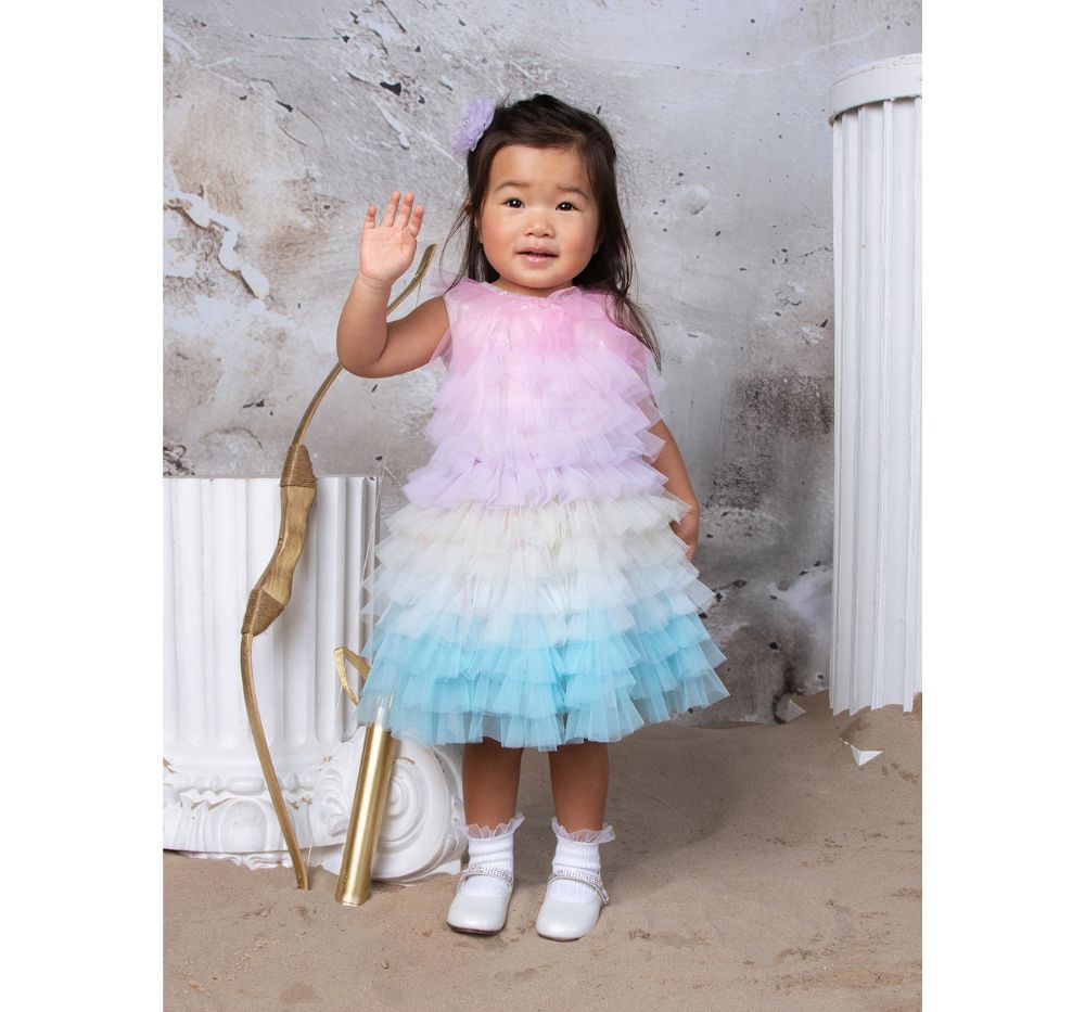 Bebe Rainbow Reverie Tulle Dress