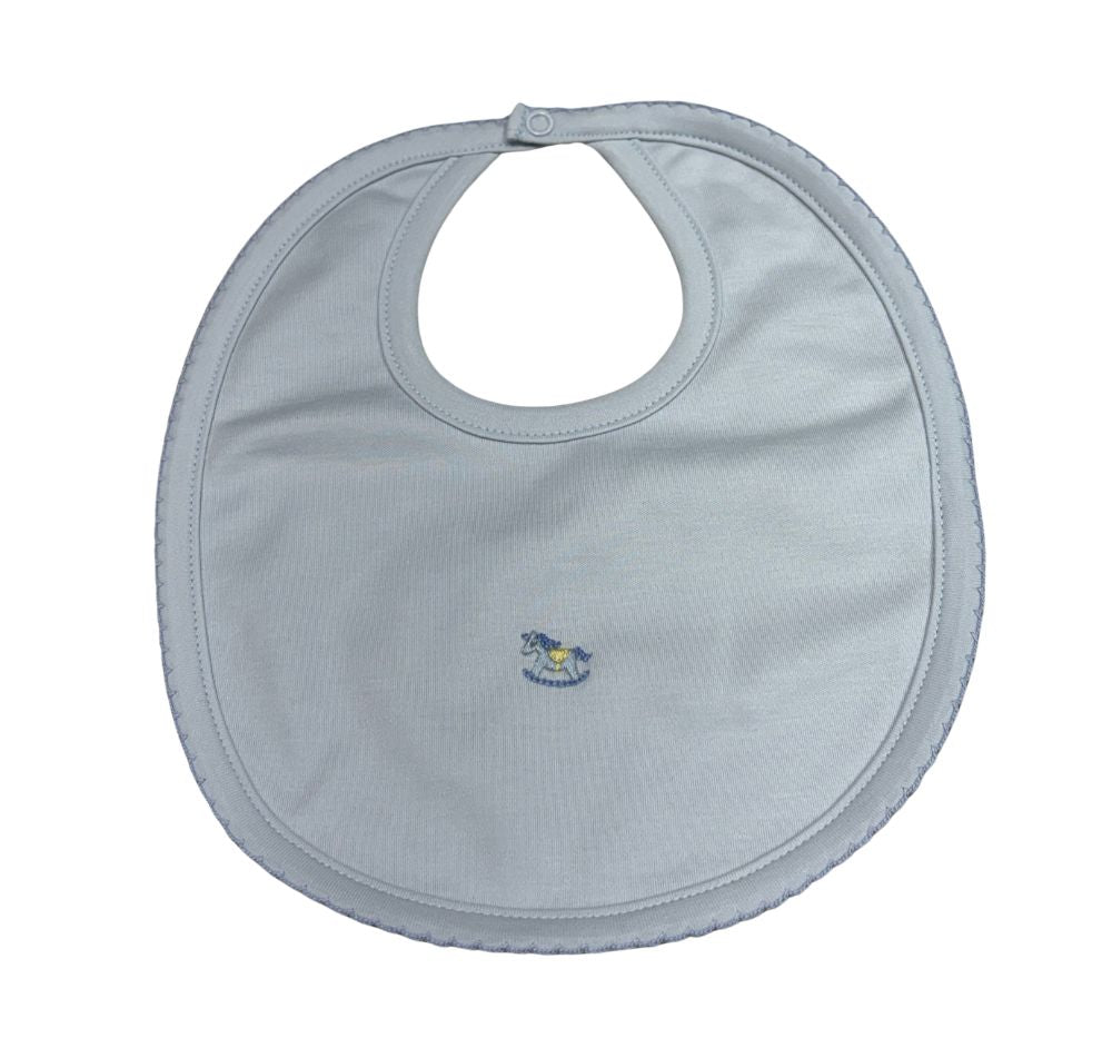 Bib w/Hand Light Blue Medley
