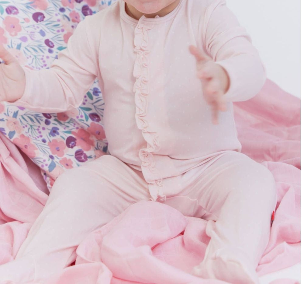 Pin Dot Pink Magnetic Footie