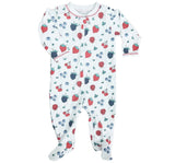 Zipper Footie Berries & Cherries
