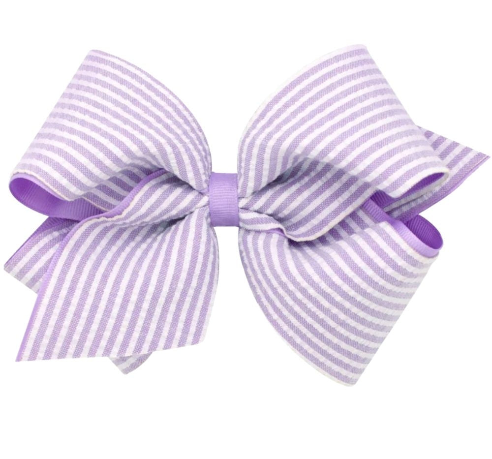 King Seersucker GG Overly Bow Light Orchid