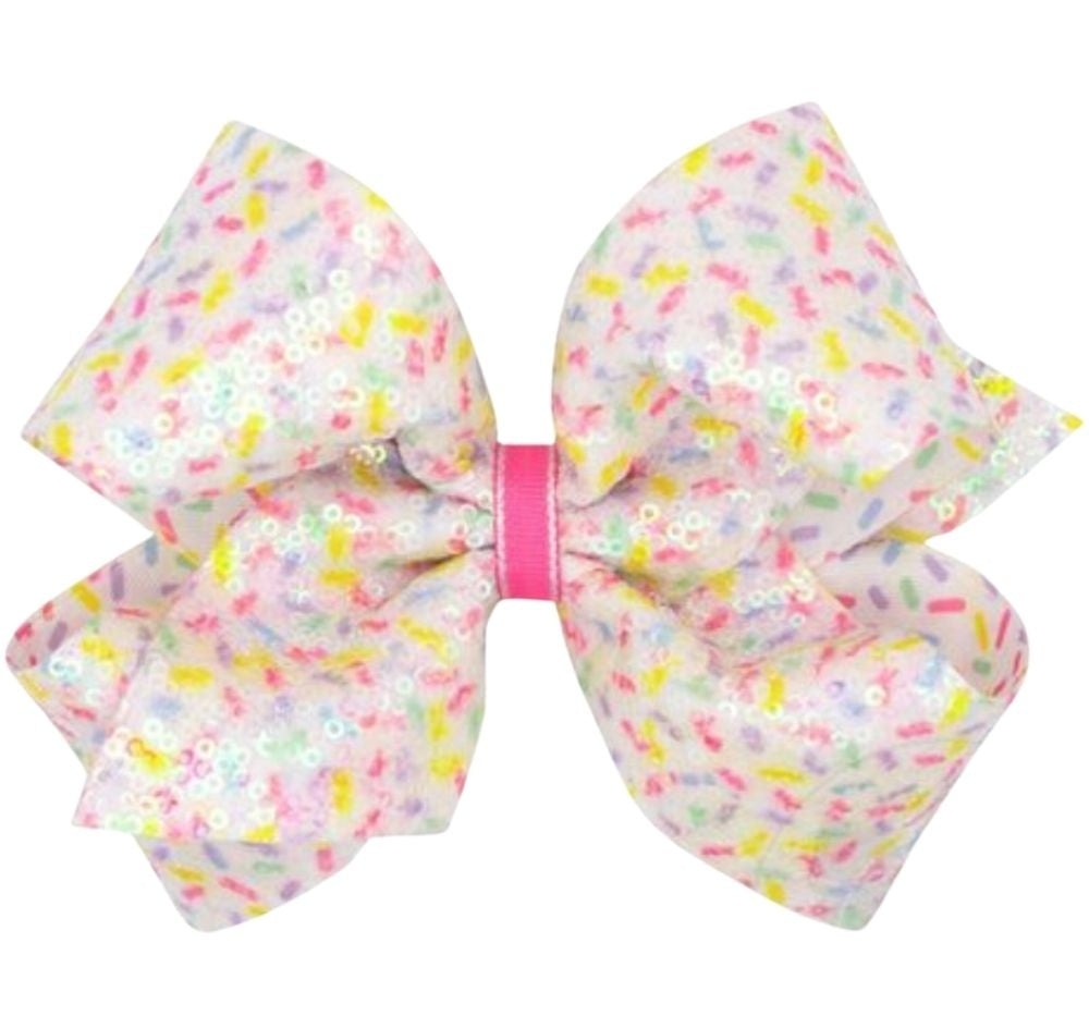 King Sequins Birthday Confetti Bow