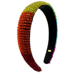 Beaded Rainbow Ombre Headband