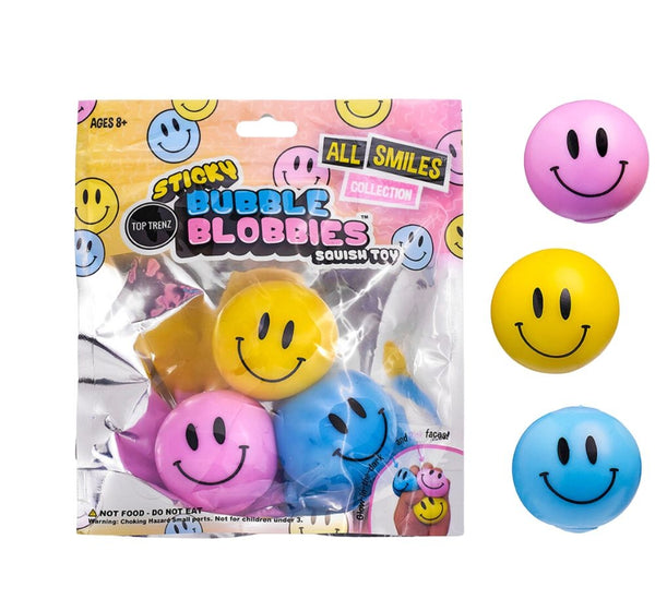 Sticky Bubble Blobbies Happy Faces