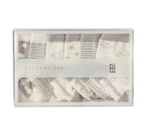 Socks 6Pk Elephant Grey 0-12M