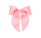 Medium Satin Fabric Bow Pink