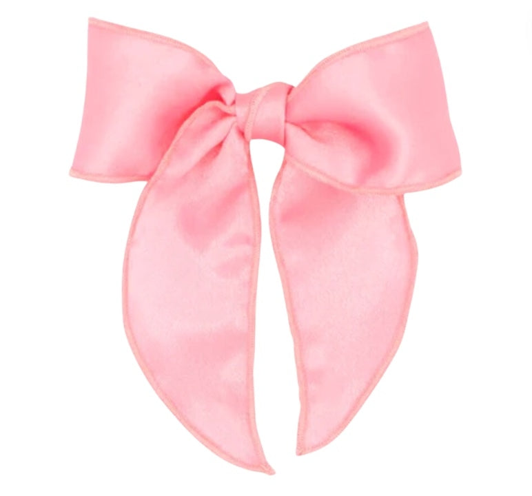 King Satin Fabric Bow Pink