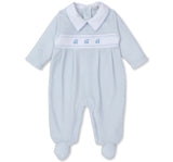 Mameluco Terciopelo Classic Treasures Light Blue