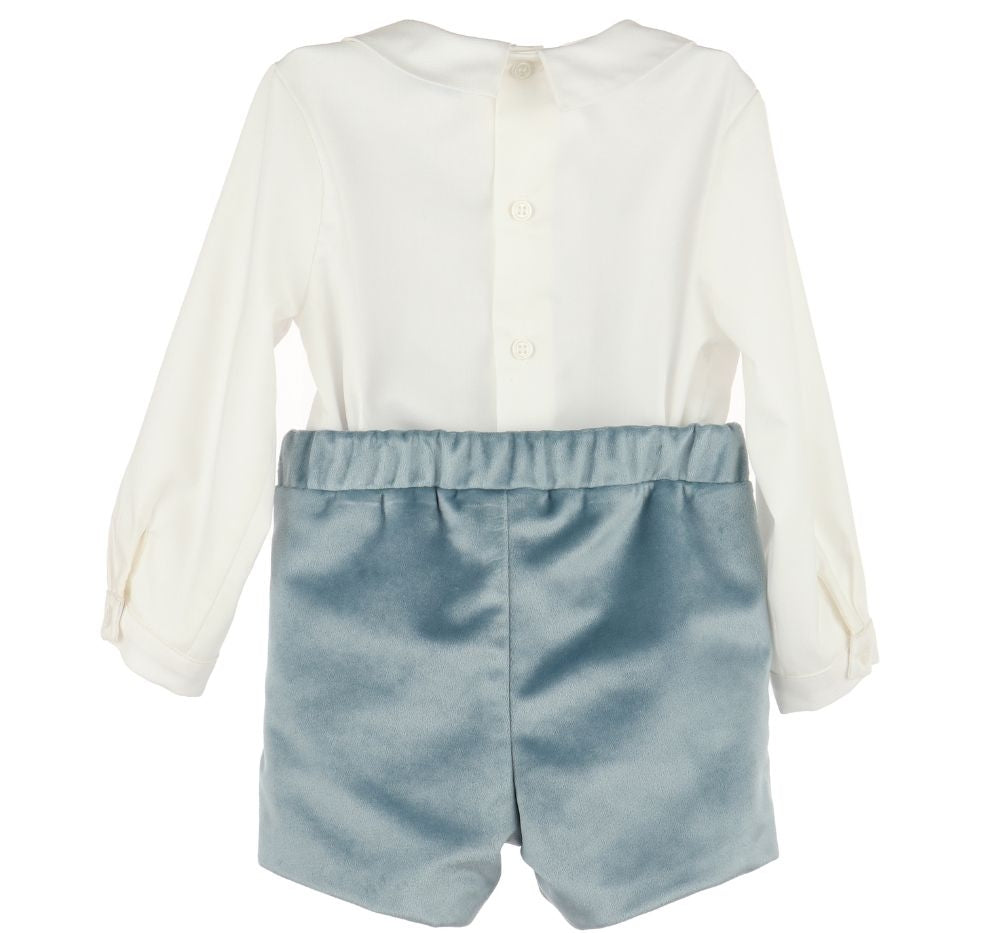 Deluxe Velvet Boy Set Blue