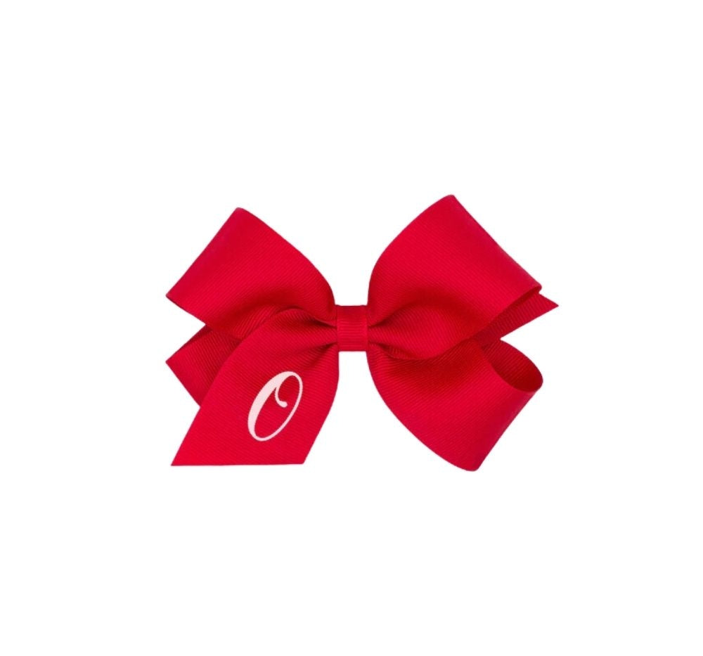Monogram Gro Mini Bow Red/Wht O