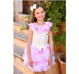 Blusa Marlene Roses Y Falda Snowdrop Pink