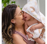 Keep Rising-oh Happy Day Muslin-Backed Hooded Towel Set