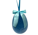 Huevo Colgante 25cm Azul