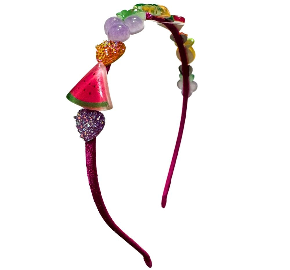 Diadema Fruit Charm Thin Fucshia