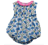 Bubble Romper Blue Bougainvillea