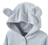 Blue Seaside Safari Terry Beach Coverup