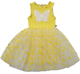 Butterfly Tutu Dress Yellow