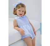 Romper Blue Seersucker