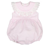 Romper Pink Seersucker