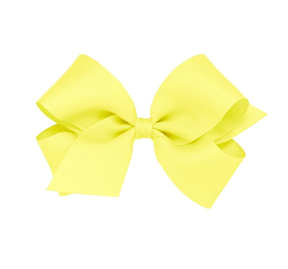 Small Solid Gro Basic Bow Little Yellow