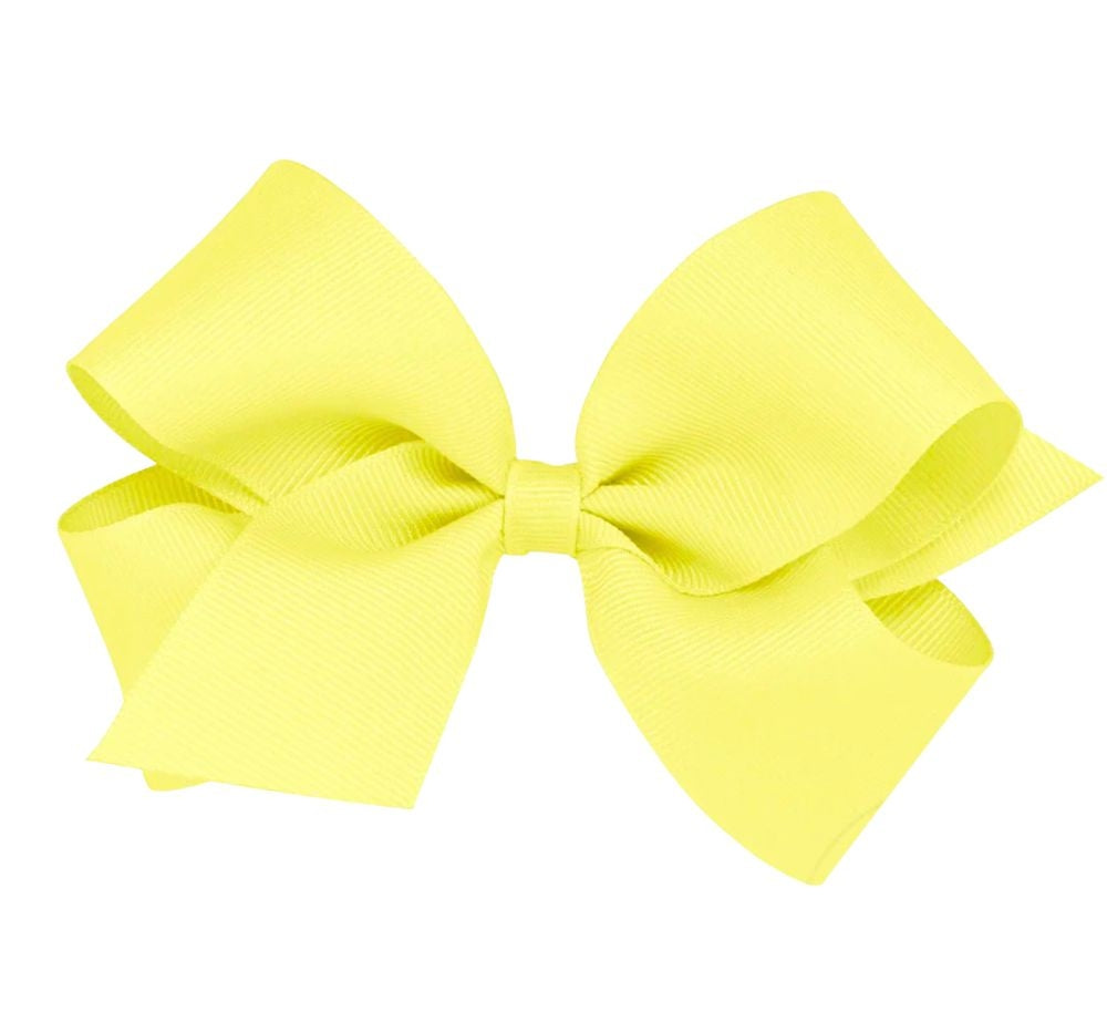 Medium Solid Grosgrain Bow Little Yellow