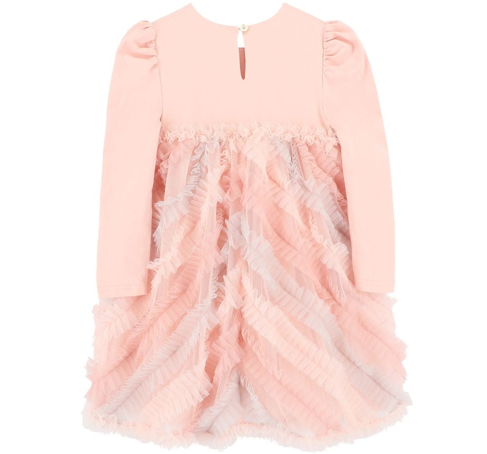 Vestido Callula Pleat Detail Blush