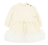 Vestido Tulle Trim Vanilla