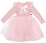 Vestido Tutu Jewel Bow Pink