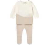 Conjunto Polaina Tricot Soja