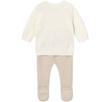 Conjunto Polaina Tricot Soja