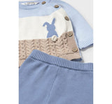 Conjunto Pantalon & Sueter Conejo Largo Tricot Nube