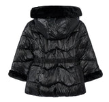 Chaqueton Metalizado Cinturon Negro