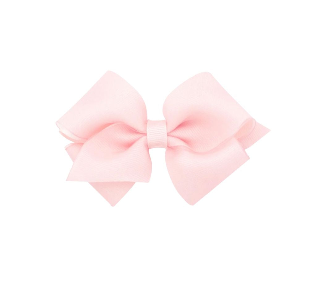 X-Small Organza/Gro Overlay Bow Light Pink