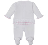 Mameluco Emb Premier Old English Roses White/Pink