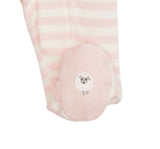 Pink Stripe Organic Cotton Footie