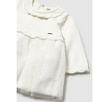 Vestido Tricot & Tul Crudo