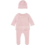 Conjunto Polaina & Gorro Tricot Cuarzo