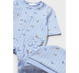 Set Pelele & Gorro Cielo