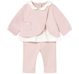 Conjunto Leggings Felpa Rosa Baby